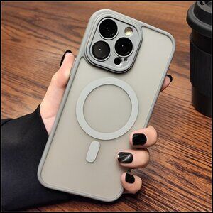 Light Gray Frosted Magnetic Phone Case